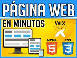 Crear pagina web en minutos con Wix