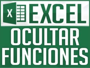 Ocultar funciones en Excel