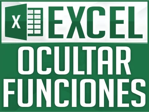 Ocultar funciones en Excel