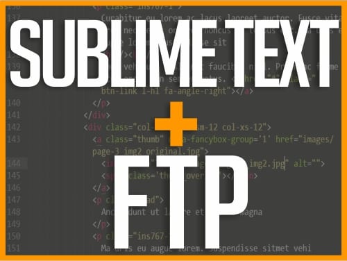 Conectar sublime Text con un servidor FTP