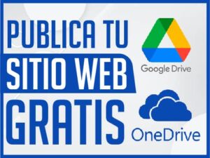 Publica página web con Google Drive y onedrive