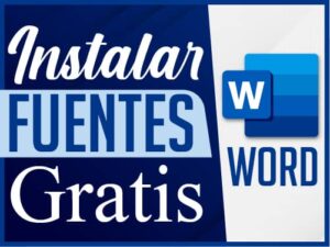 Instalar fuentes gratis en word