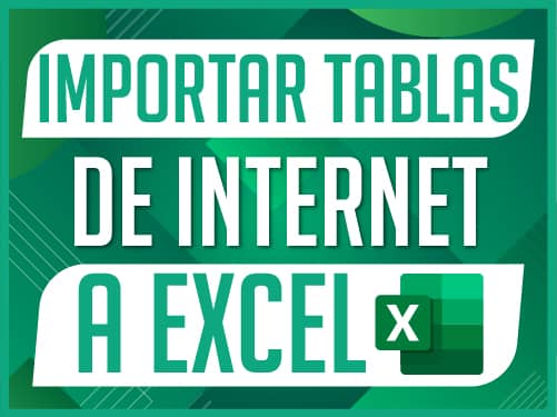 Importar tabla de internet a Excel