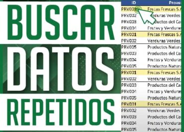 Buscar datos repetidos en Excel