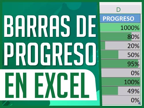 Barras de progreso en Excel