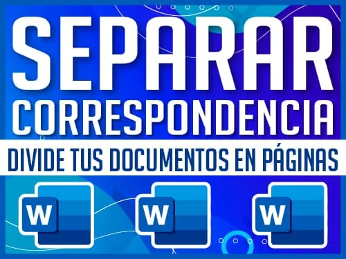 Separar correspondencia en Word
