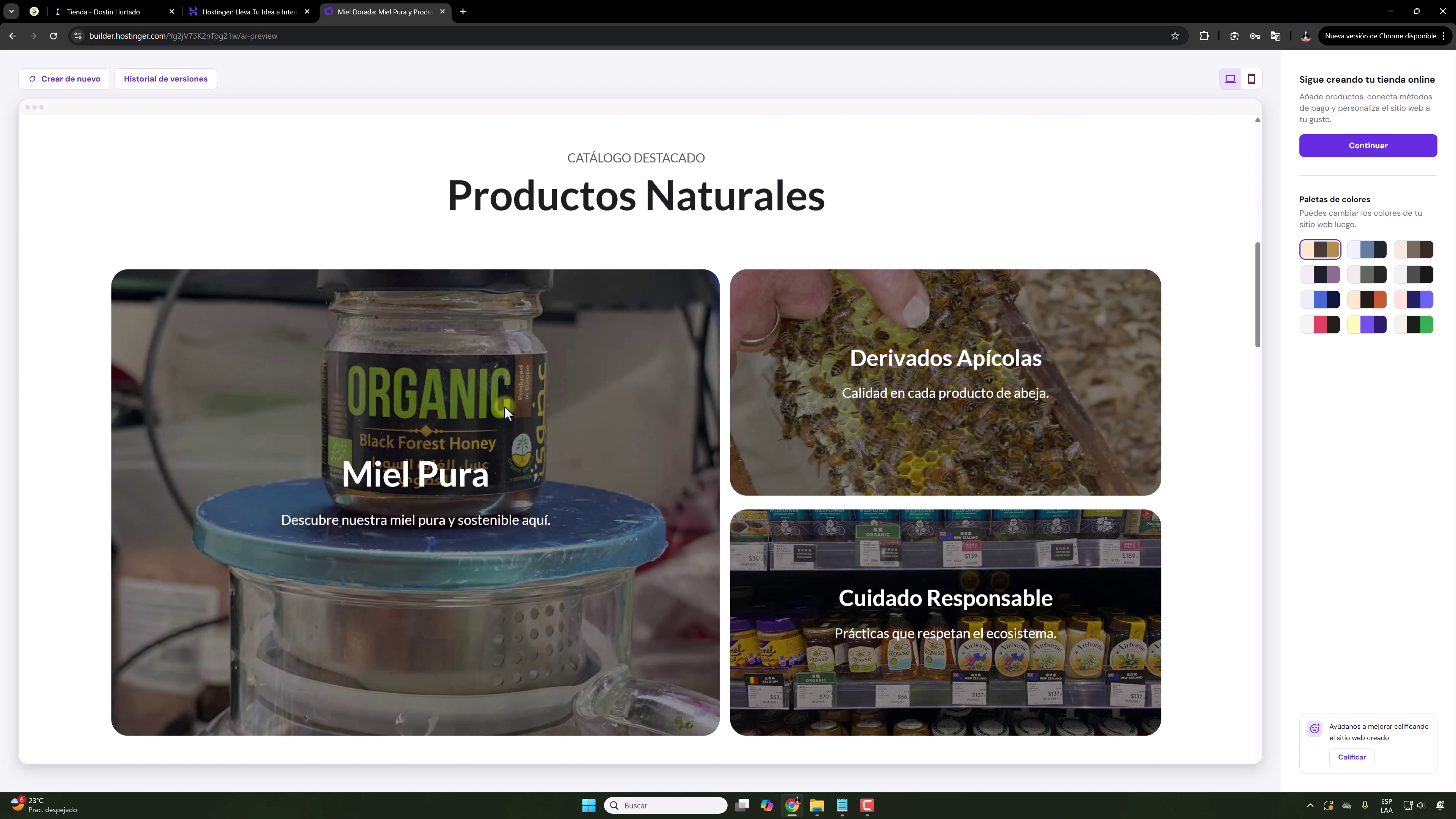 página web creada con ia ia crea página web