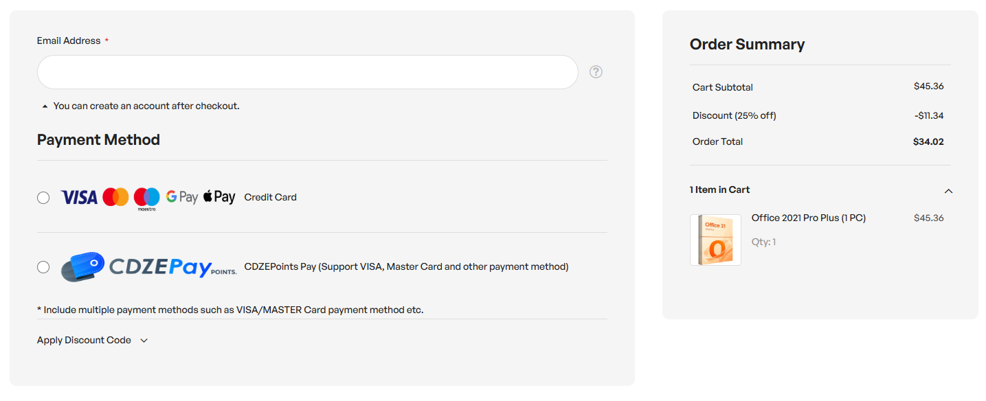 Pasarelas de pago seguras para comprar licencias de Office.